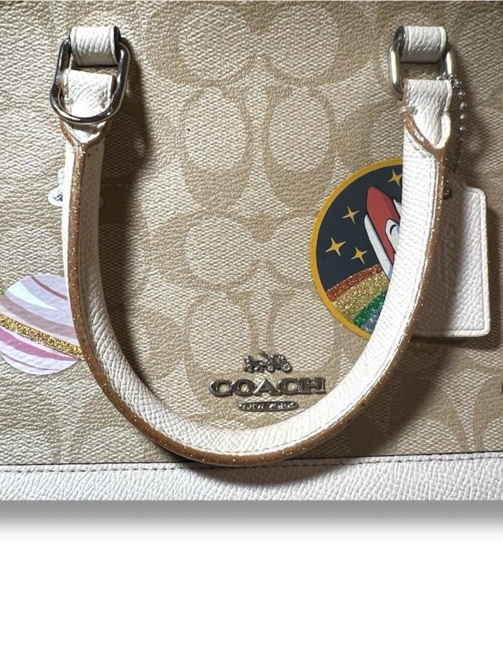 Coach NASA Mini Sierra Satchel Light Khaki Chalk 29618 - Picture 2 of 11
